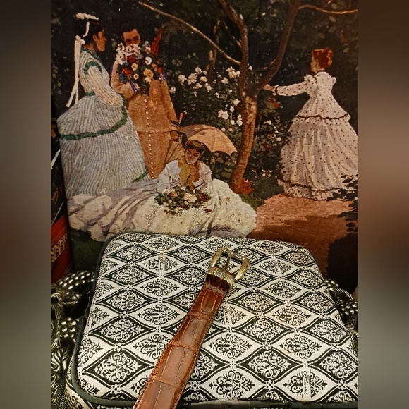 🐕ITALIAN EMBOSSED CROCO GRAIN BROWN LEATHER BELT,SIZE 34- 38 🐎 - Picture 3 of 5